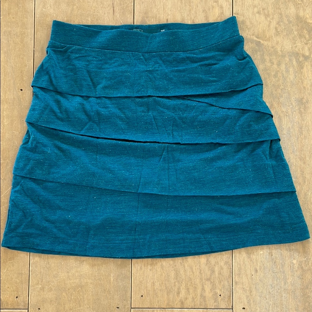 Prana XS Teal Layered Skirt